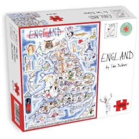 Map Of England Tim Bulmer 1000 Piece